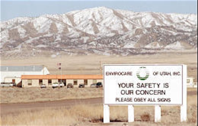 Envirocare's facility in Clive, Utah, 75 miles west of Salt Lake City, isn't taking hot waste from Ohio yet.