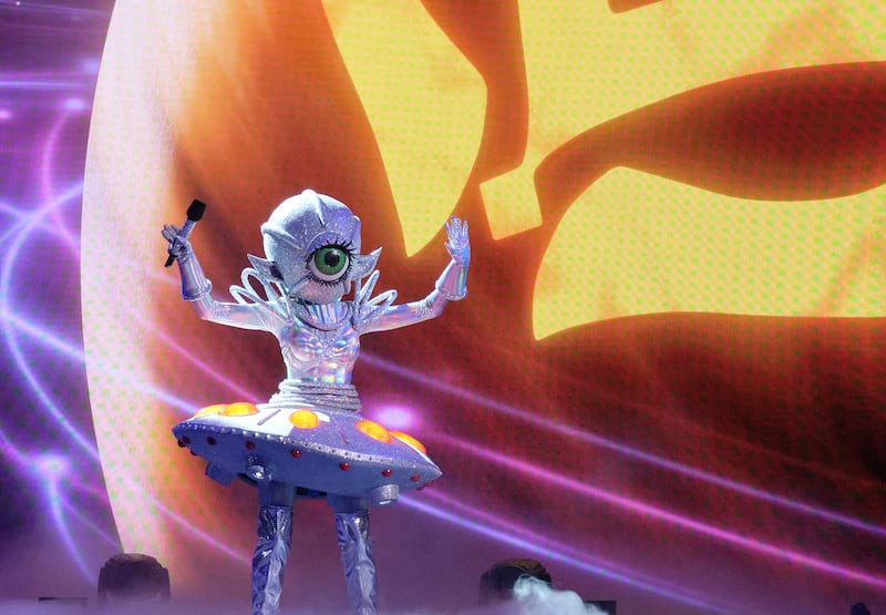 The UFO performs on “The Masked Singer.”