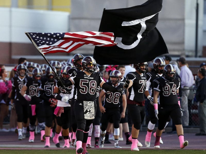 Bingham vs Jordan in high school football played in Sandy, Wednesday, Oct. 14, 2015.