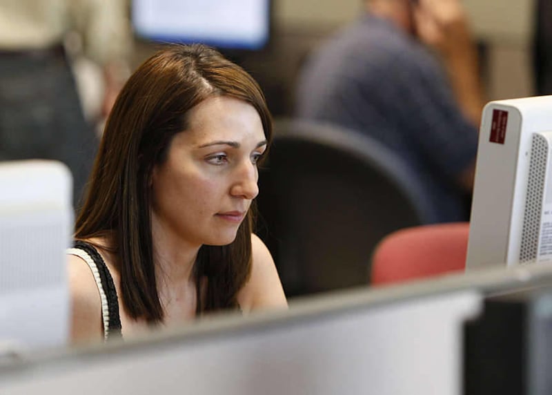 Jamie Martinez, 30, looking for employment at Department of Workforce Services, Job Center Thursday, June 30, 2011, in Salt Lake City, Utah.