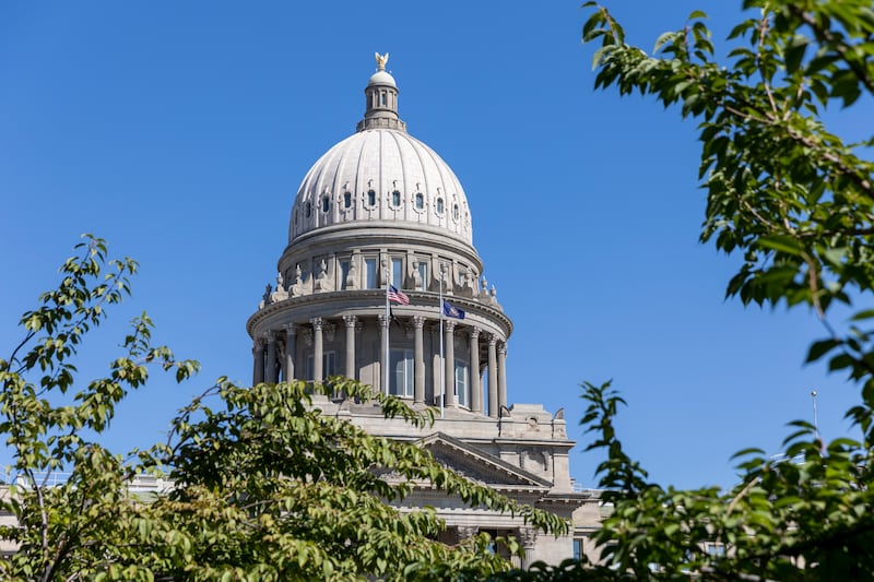 The Idaho State Capitol in downtown Boise.