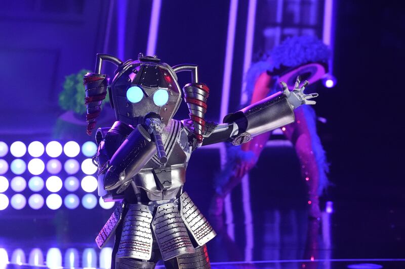 Robo Girl performs on “The Masked Singer.”