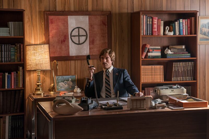 Topher Grace stars as David Duke in Spike Lee’s “BlacKkKlansman.”