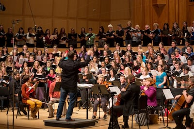 Artistic director and conductor of the Salt Lake Choral Artists Brady Allred.