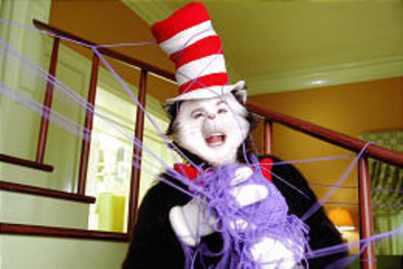 Mike Myers is at his most irksome as the title character in this unfunny adaptation of Dr. Seuss' children's classic, "The Cat in the Hat."
