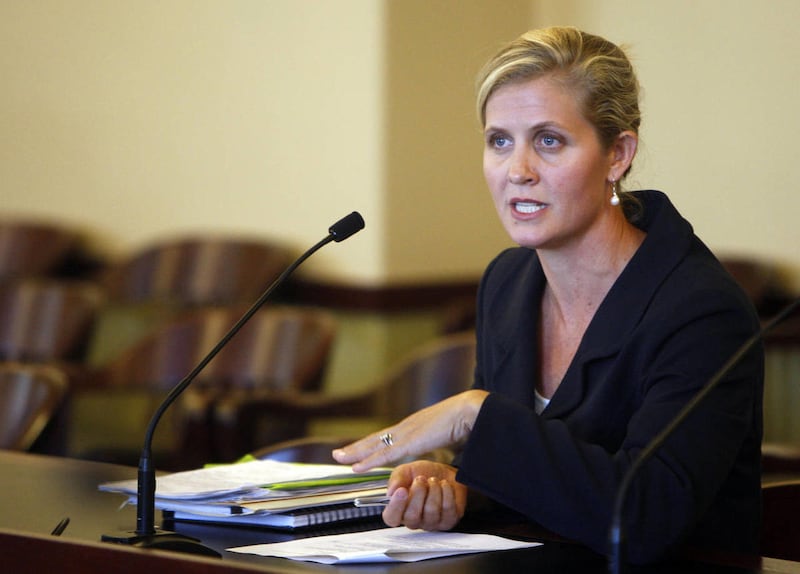 Amanda Smith appears before the Senate Natural Resources committee as part of confirmation hearings for her appointment as the new executive director of the Department of Environmental Quality Tuesday, Sept. 1, 2009.