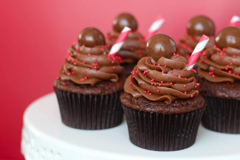 Chocolate Malt Cupcakes