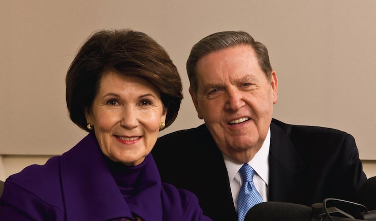 Elder Jeffrey R. Holland and sister Patricia Holland.