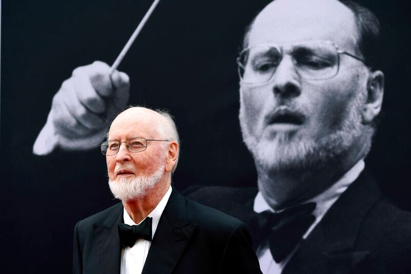 Composer John Williams poses on the red carpet at the 2016 AFI Life Achievement Award Gala Tribute.