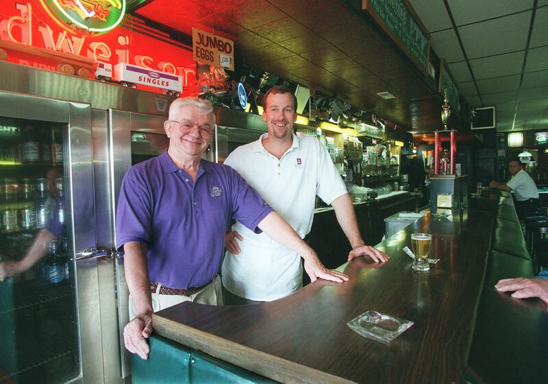 Jack Stockton (left) ran the tavern Jack and Dan's for 45 years.