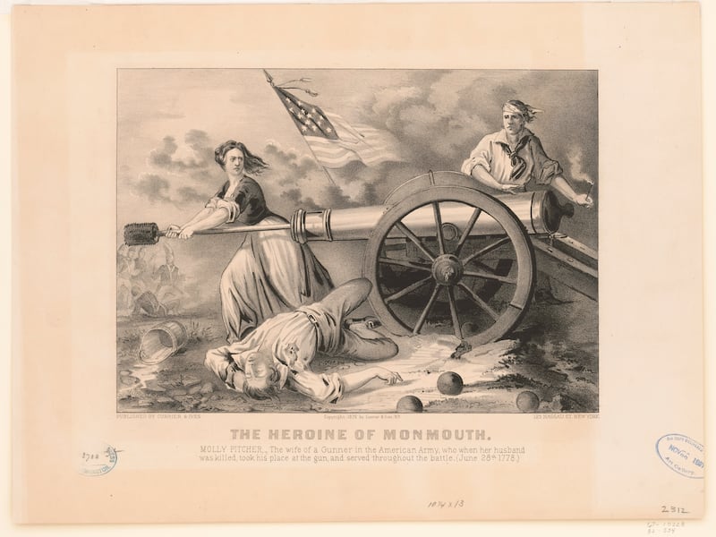 “The Heroine on Monmouth: Molly Pitcher,” created in 1876.