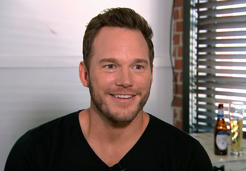 This Aug. 14, 2018, image taken from video shows actor Chris Pratt during an interview at the Fellow Bar in Los Angeles.