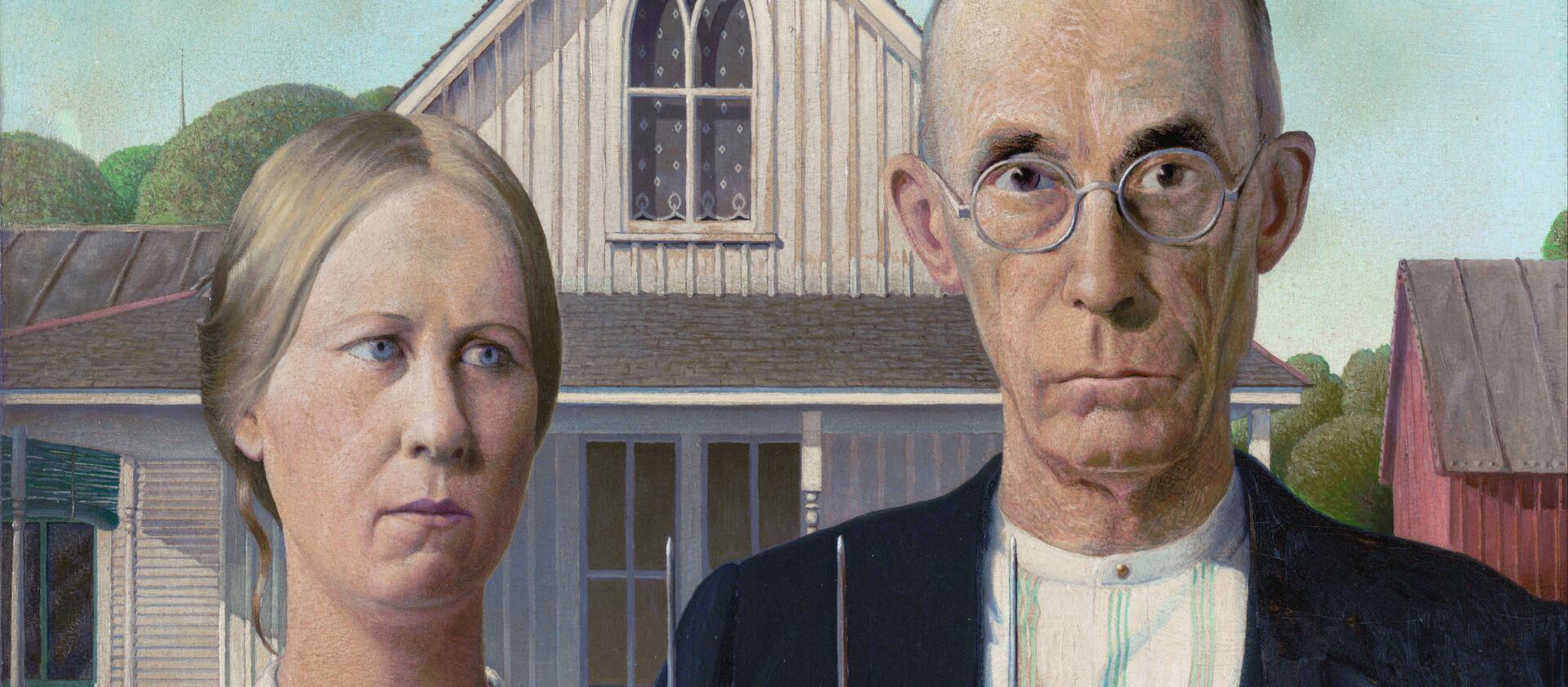 American Gothic is a 1930 painting by Grant Wood in the collection of the Art Institute of Chicago.