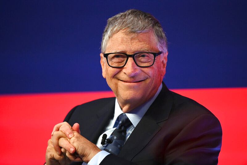 Bill Gates speaks in London.