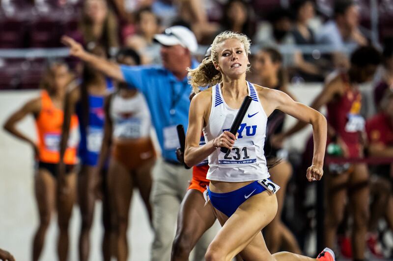 BYU’s Meghan Hunter competes in NCAA Championship West Preliminaries in College Station, Texas. May 29, 2021.