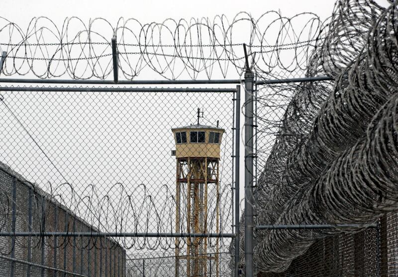 20150226 A watchtower is seen at the Wasatch facility during a media tour Thursday, Feb. 26, 2015, at the Utah State Prison in Draper. Gov. Gary Herbert said Thursday that he’s opposed to the idea of allowing a state commission to pick a location to build a new prison instead of leaving the decision with the Legislature.