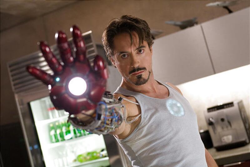 Robert Downey Jr. stars as billionaire industrialist Tony Stark, aka Iron Man, in “Iron Man.”