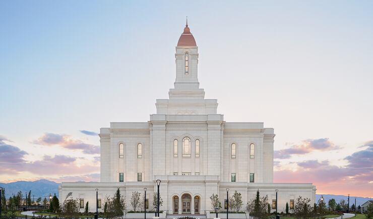 The Deseret Peak Utah Temple.
