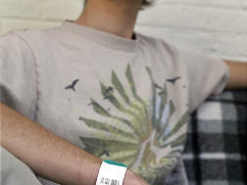 Jonathan McCullum, seen at home in Hallowell, Maine, was in perfect health at 155 pounds when he arrived in Egypt late last summer. On his return home four months later he weighed only 97 pounds.