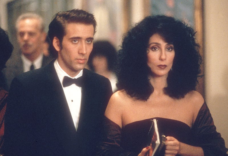 Nicolas Cage and Cher in “Moonstruck.”