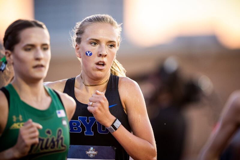 BYU junior Lexy Halladay-Lowry took fourth in the NCAA outdoor 3,000m steeplechase and has since finished eighth at the U.S. Championships.