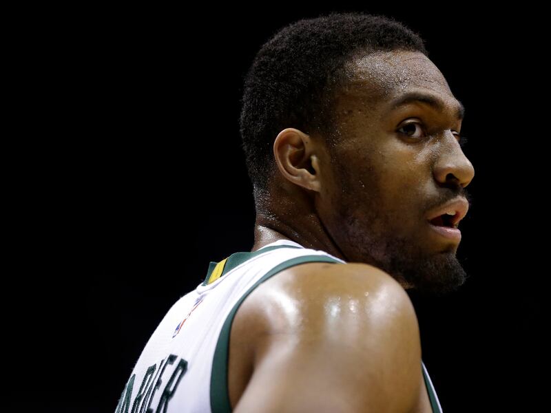 Milwaukee Bucks’ Jabari Parker during an NBA basketball game against the Brooklyn Nets in 2016 in Milwaukee.