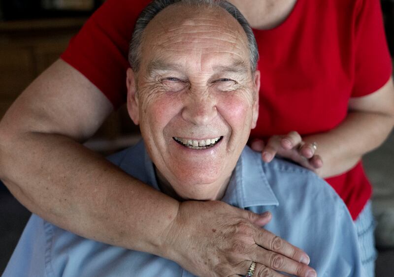 Ren Willie, who was diagnosed with Alzheimer’s dementia, at his home in Murray, Utah.