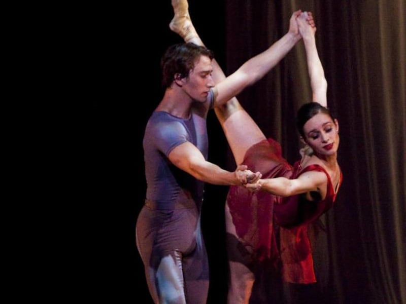 Ballet West First Soloist Arolyn Williams and Soloist Christopher Sellars in Helen Pickett's "But Never Doubt I Love."
