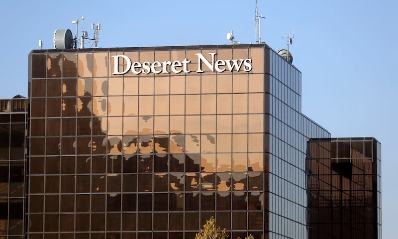 The Deseret News office is pictured in Salt Lake City on Tuesday, Oct. 27, 2020.