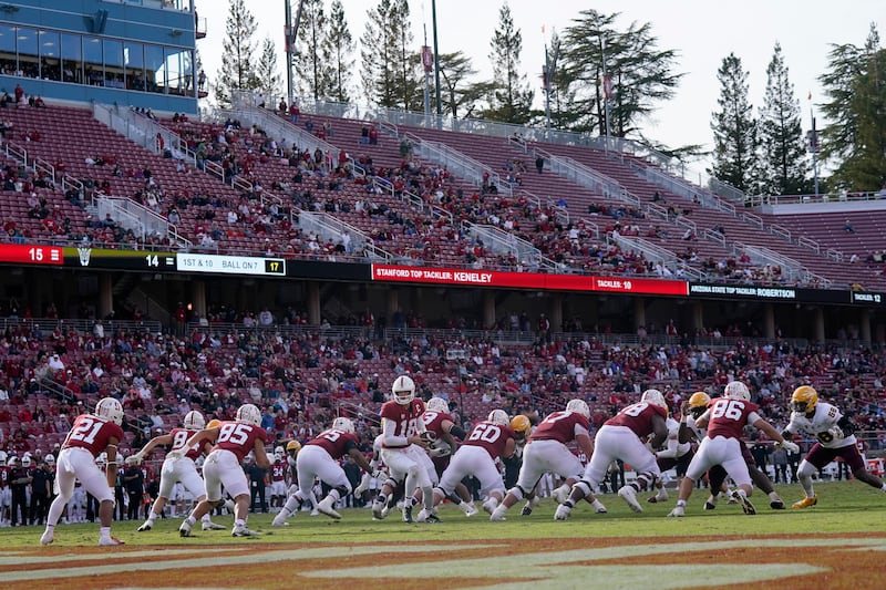 Nearly Empty Stanford Stadium crowd