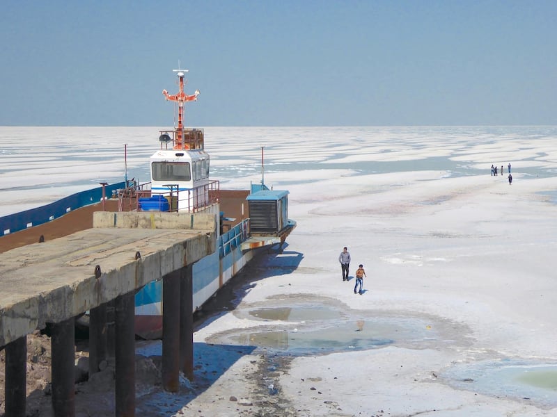 Lake Urmia in Iran is drying up like Utah’s Great Salt Lake.