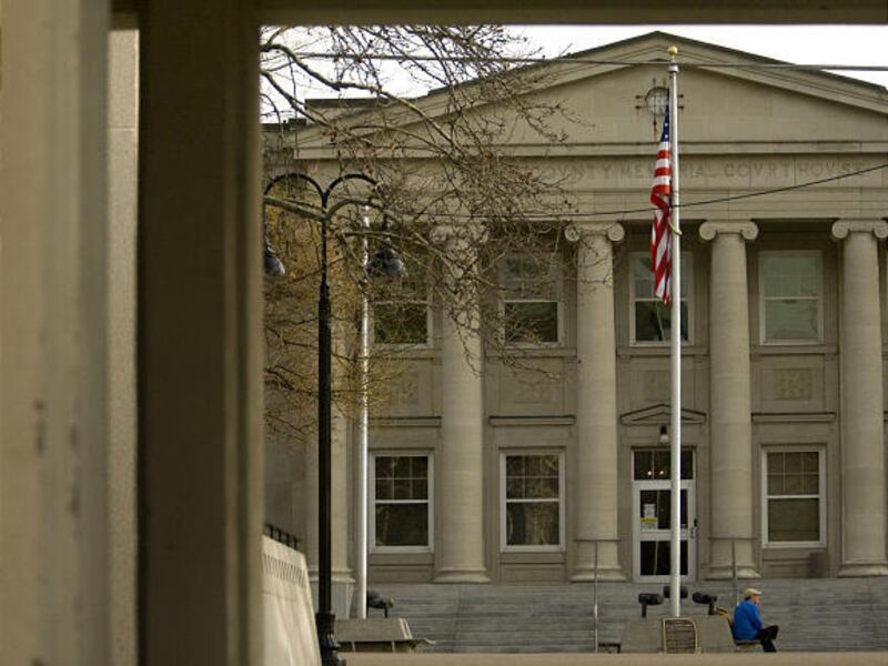 The historic Davis County Courthouse in Kaysville, Utah.