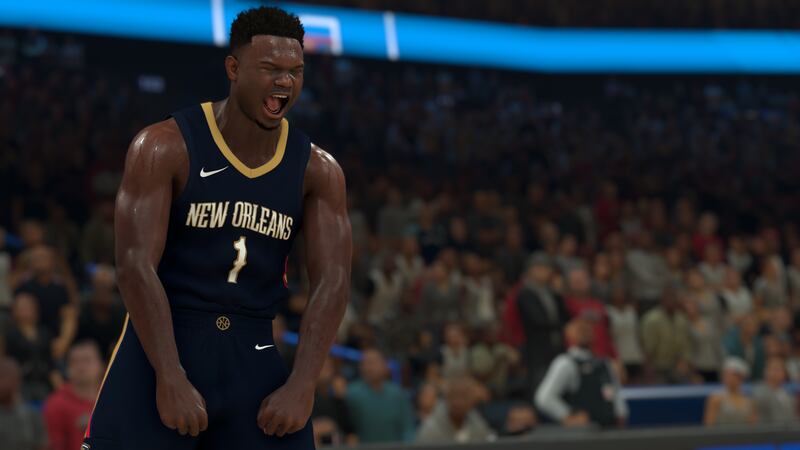 Zion Williamson appears in NBA 2K.