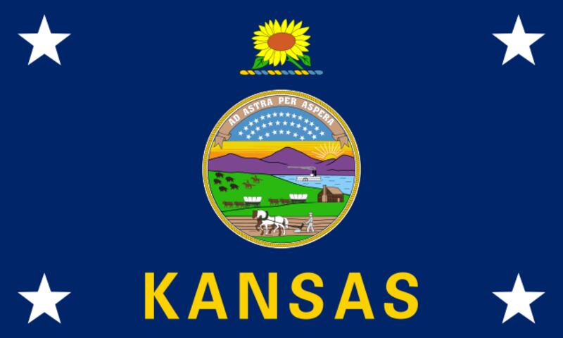 The Kansas state flag.