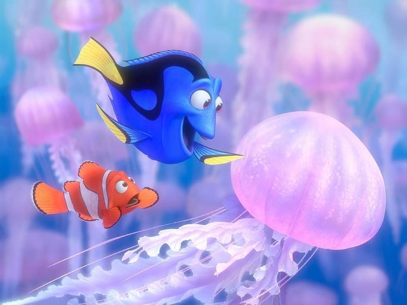 Marlin, left, and Dory appear in Disney/Pixar's "Finding Nemo."
