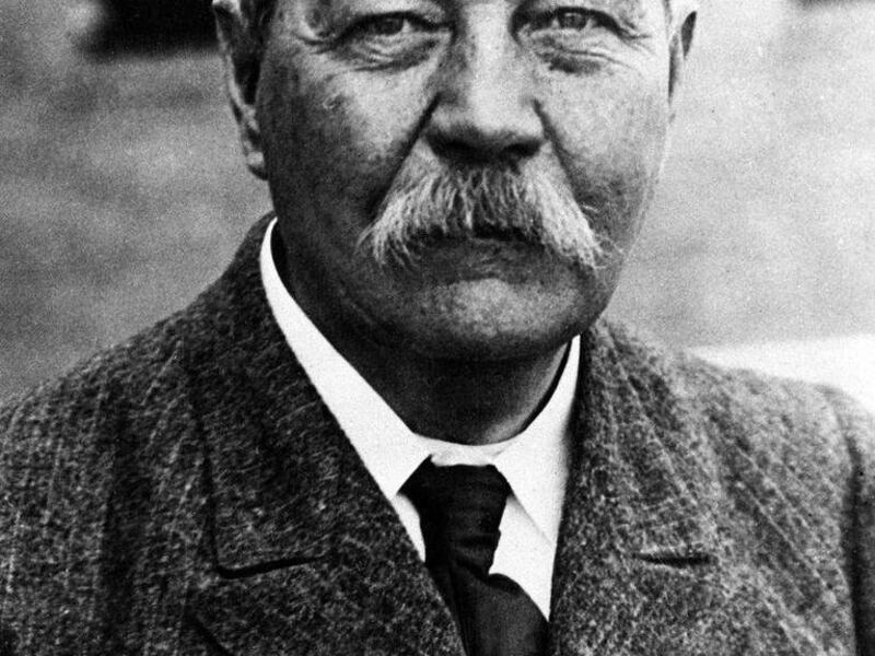 This 1930 photo shows Sir Arthur Conan Doyle, the author and creator of Sherlock Holmes. Writer Leslie Klinger is challenging the Conan Doyle Estate, LTD over the right to use the Sherlock Holmes character in new tales.