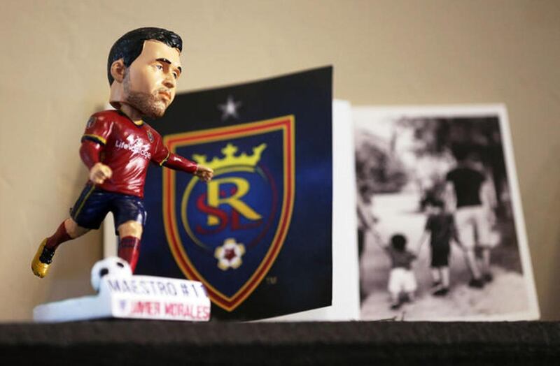 The Javier Morales bobble-head doll.