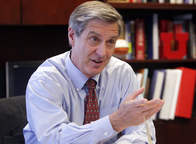 Dr. Chris Hill, University of Utah Athletic Director, is overseeing the Utes’ move to the Pac-12 in Salt Lake City Thursday, April 21, 2011.