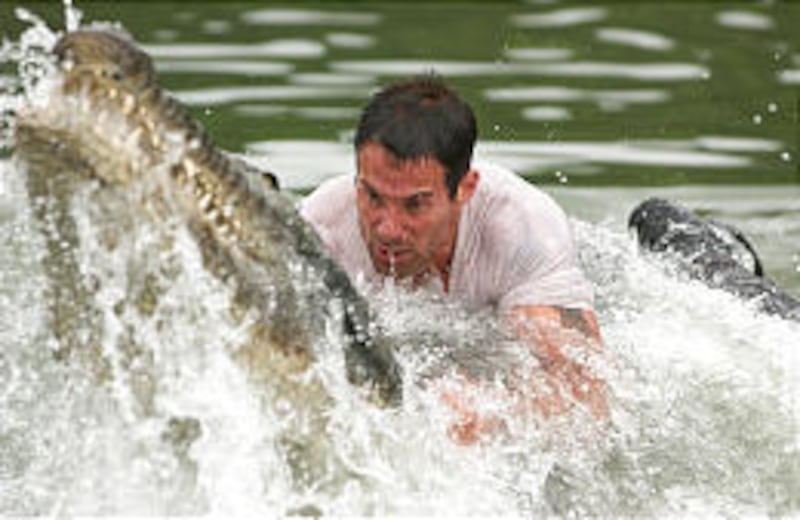 Johnny Messner is all wet as Capt. Bill Johnson in "Anacondas: The Hunt for the Blood Orchid."