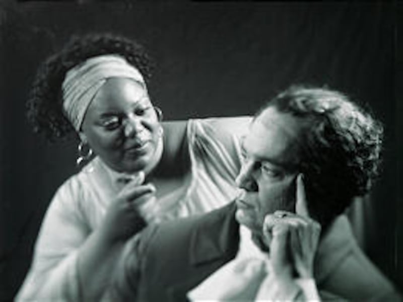 Angela Winston plays the role fo "Sister Soul," and Randy Porter plays Parley P. Pratt in "Parley P. Pratt's Great Escape," running at BYU.