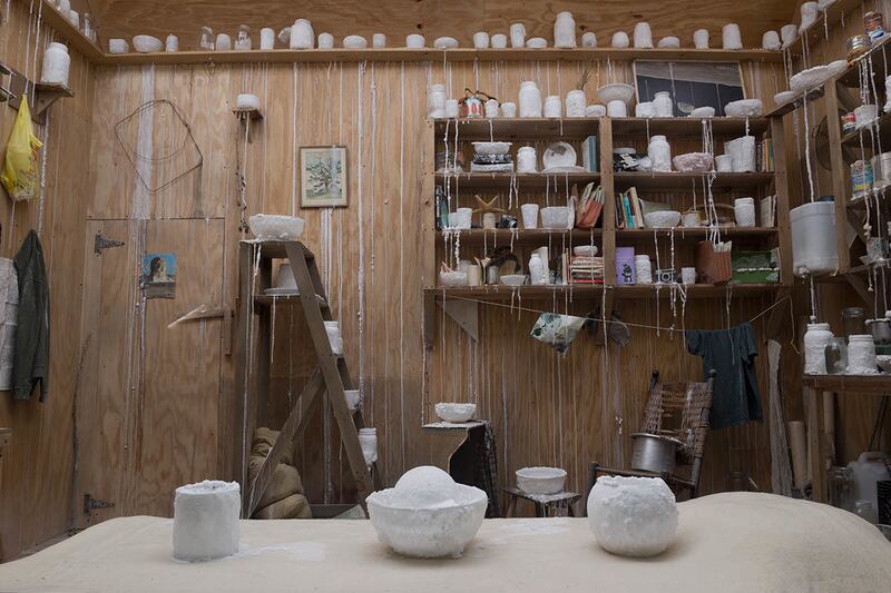 Interior view of William Lamson's "Mineralogy" 2017.