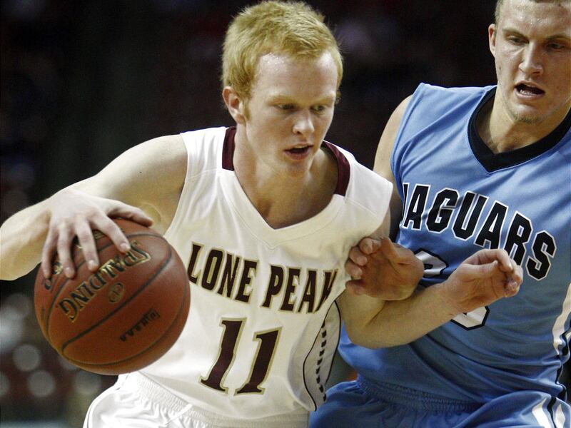 Lone Peak star T.J. Haws (11) displays similar skills his father, Marty, brought to BYU.