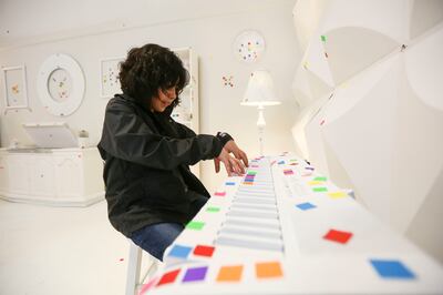 Gus Sendejas, 8, plays in a room called the Pixelation Room at an interactive art space called Dreamscapes at the Rio Grande in Salt Lake City on Friday, March 15, 2019.