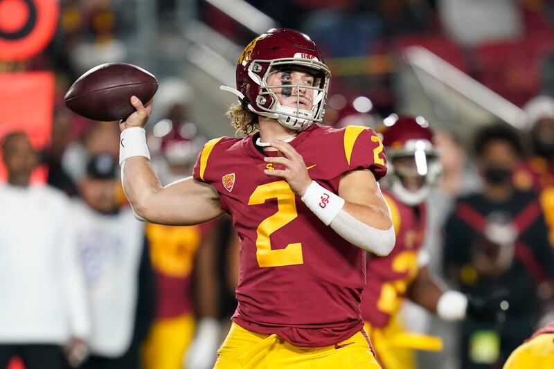 Southern California quarterback Jaxson Dart, a former Utah high school standout, has reportedly entered the NCAA transfer portal.