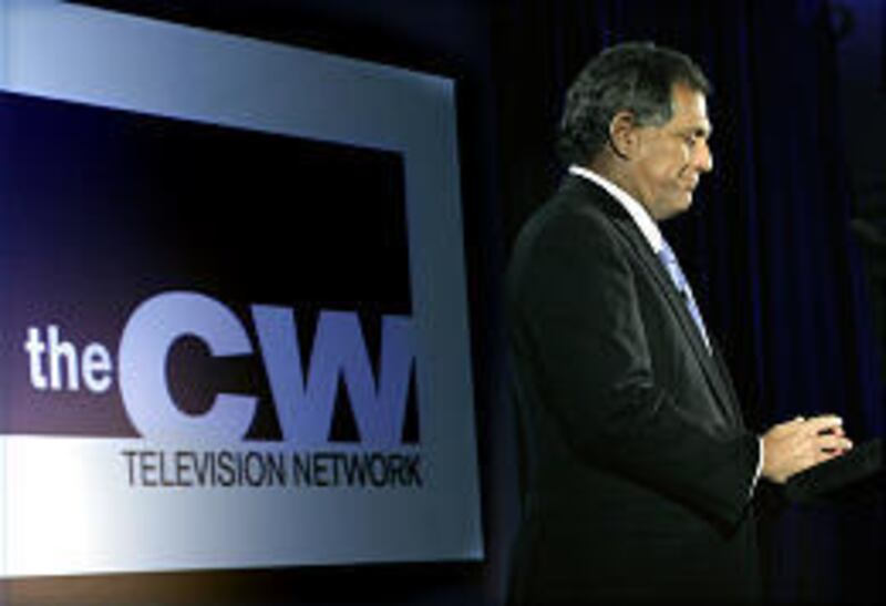 CBS President Leslie Moonves announces the creation of the CW Television Network during a press conference Tuesday.