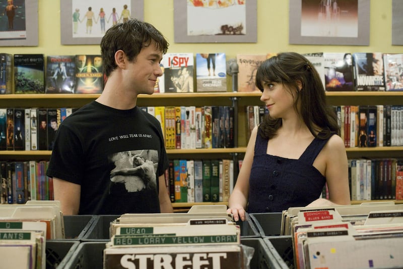 Joseph Gordon-Levitt and Zooey Deschanel in “500 Days of Summer.”