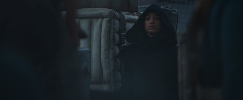Sasha Banks in “The Mandalorian” season 2 trailer.