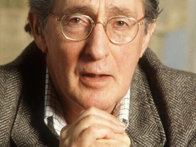 Former poet laureate of Alaska John Haines is shown posing for a portrait March 13, 1996 in Anchorage, Alsaka. Friends said Haines was known for being cantankerous, gruff and curmudgeonly. But his lasting legacy will be a collection of poetry and prose th