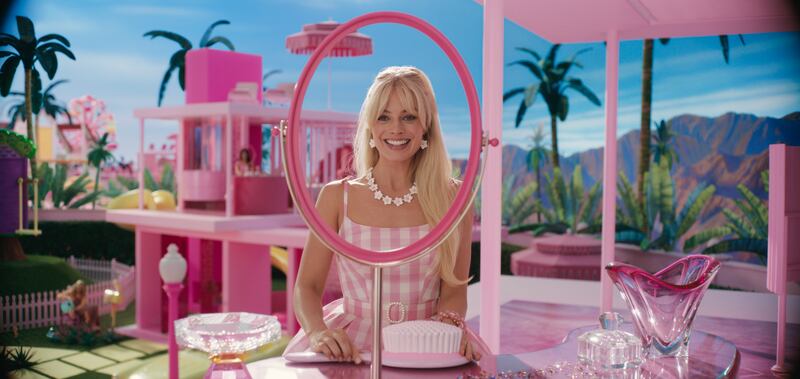 Margot Robbie as Barbie in Warner Bros. Pictures’ “Barbie.”