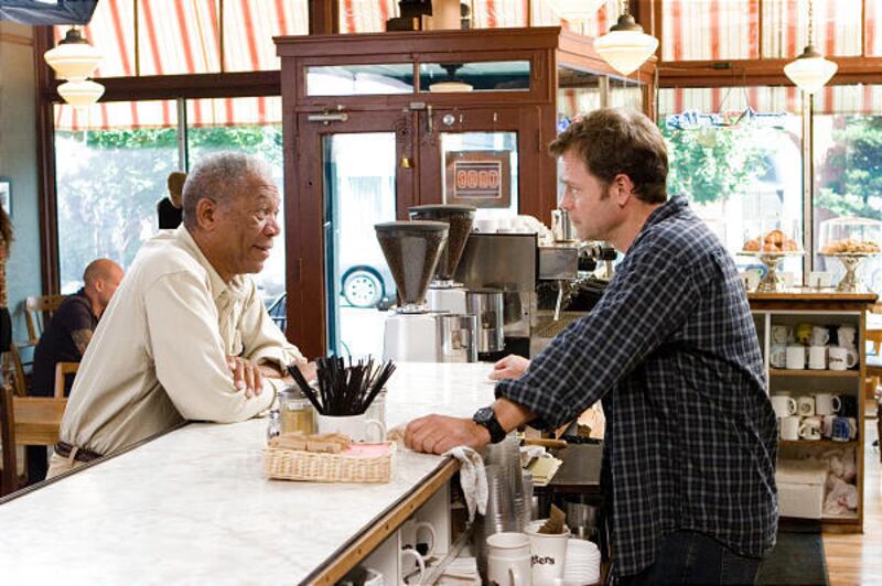 Morgan Freeman and Greg Kinnear star in "Feast of Love."